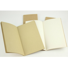 Natürliche Brown Blank Kraftpapier geheftete Übungsbücher